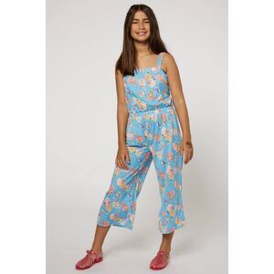 O'neill Blue Floral Girl's Aris Romper Jumper Jumpsuit